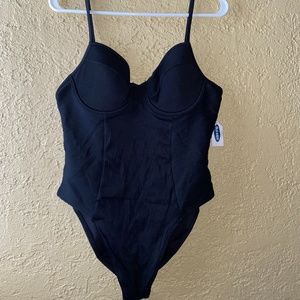 old navy bustier like one piece swim suit